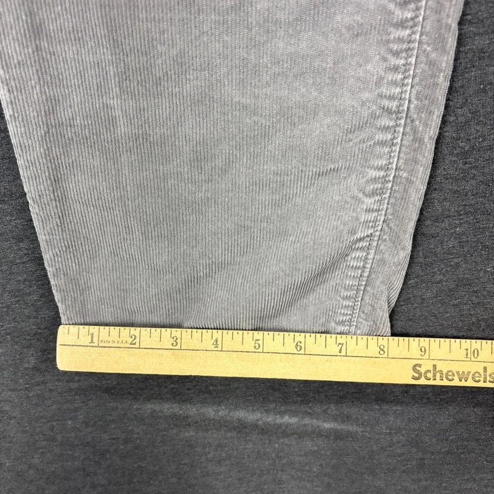 J.Crew Corduroy Pants Mens 31x34 Slim Straight Gray Pin Wale Workwear Outdoors